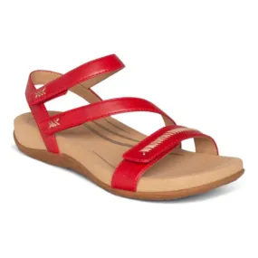 AETREX  Gabby Adjustable Quarter Strap - Red
