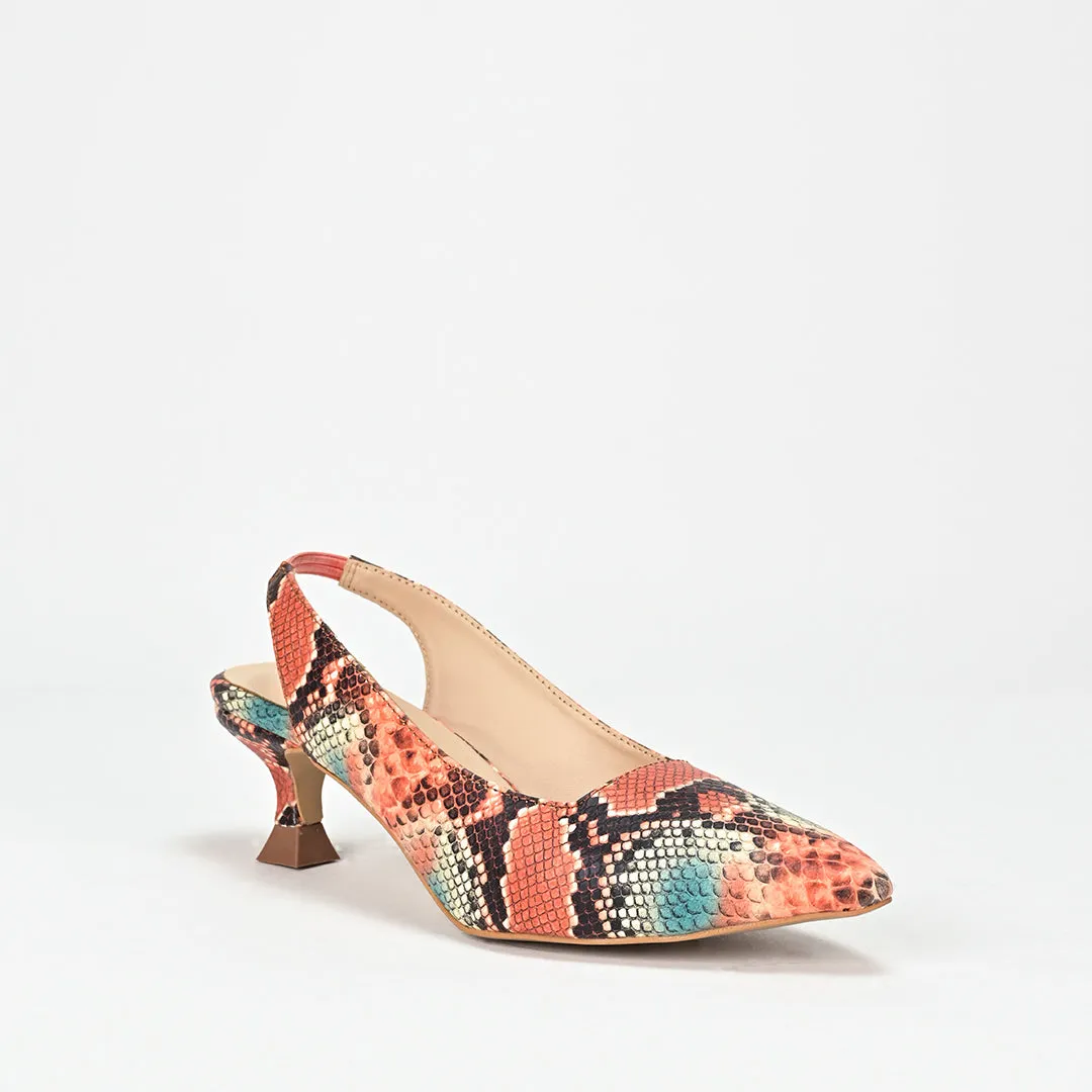 Amber Kitten Heel Pumps
