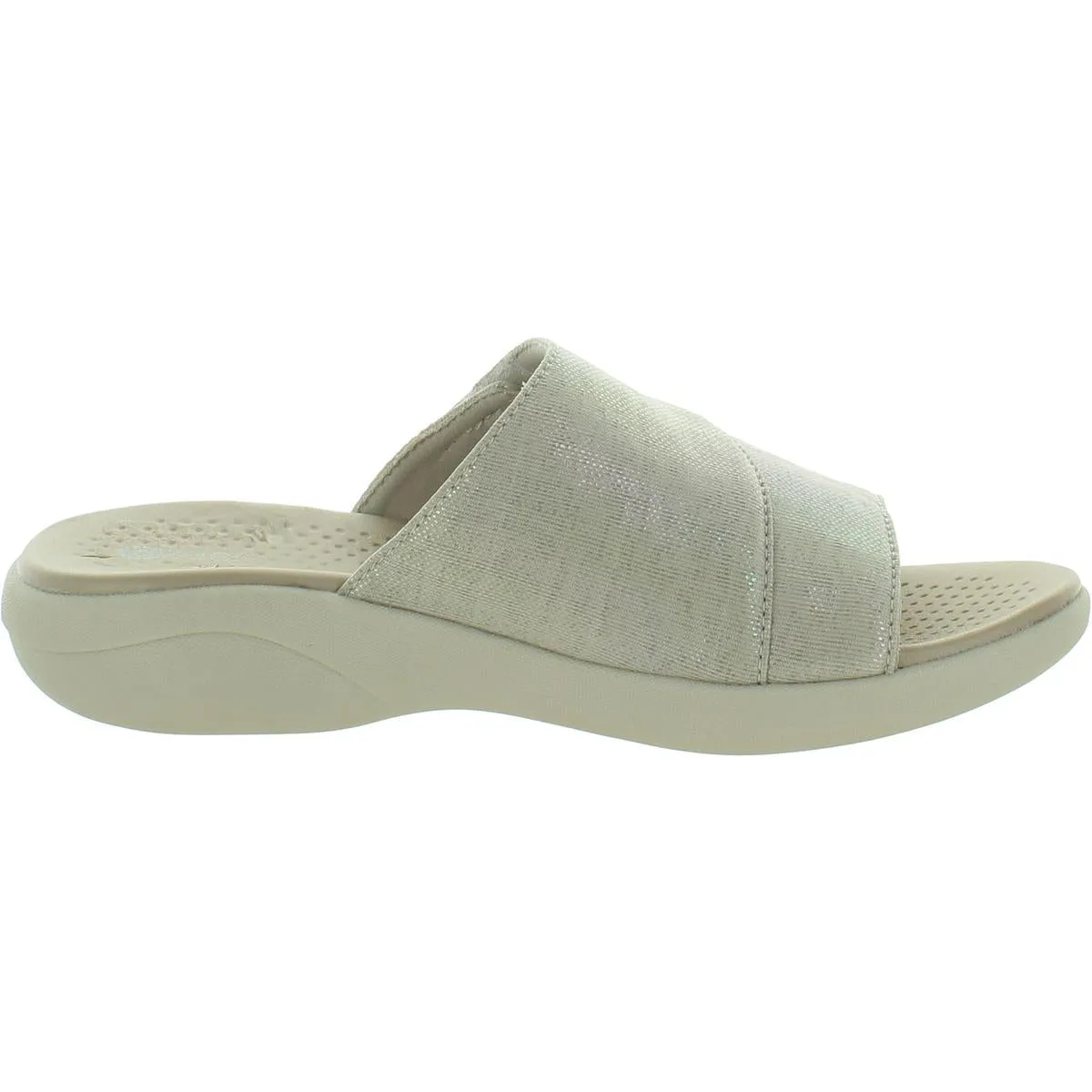 Bzees Womens Carefree Slip On Comfort Mules