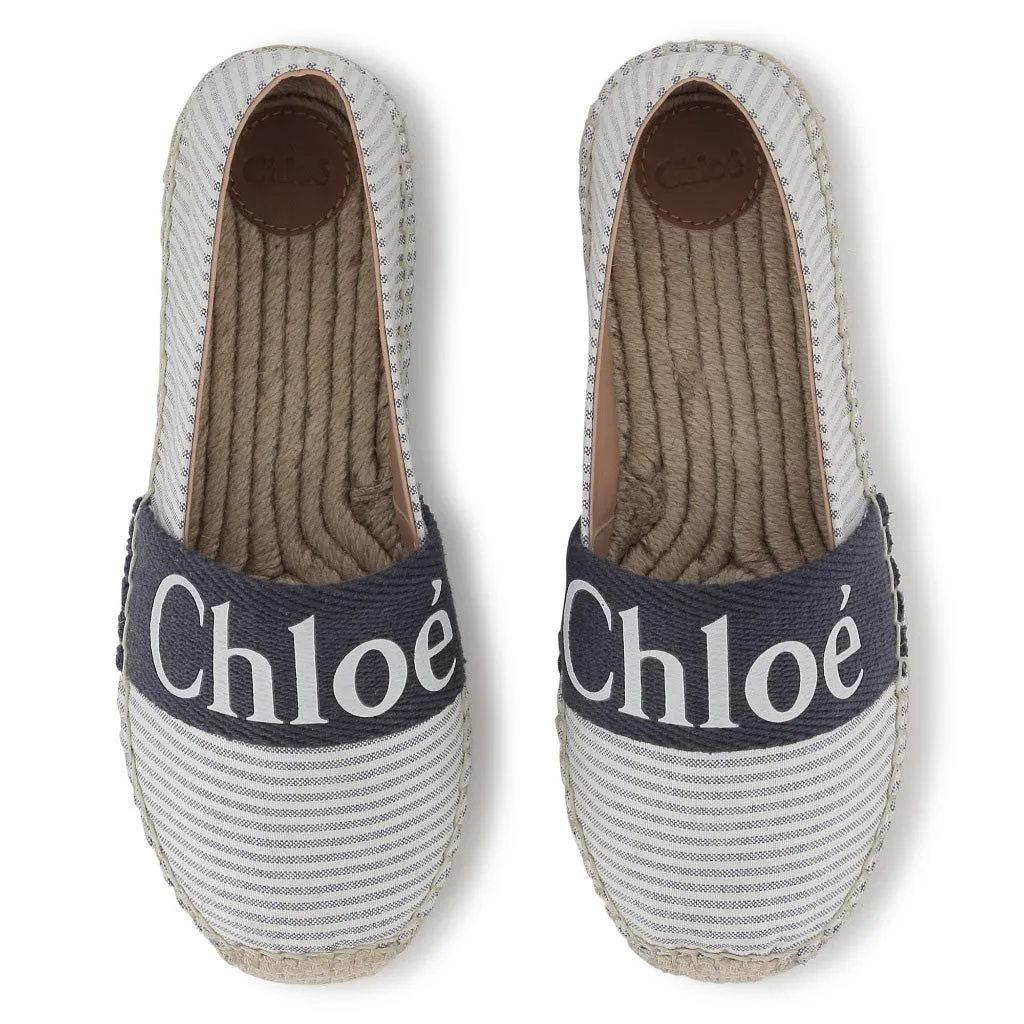 Chloé Kids Logo Espadrills