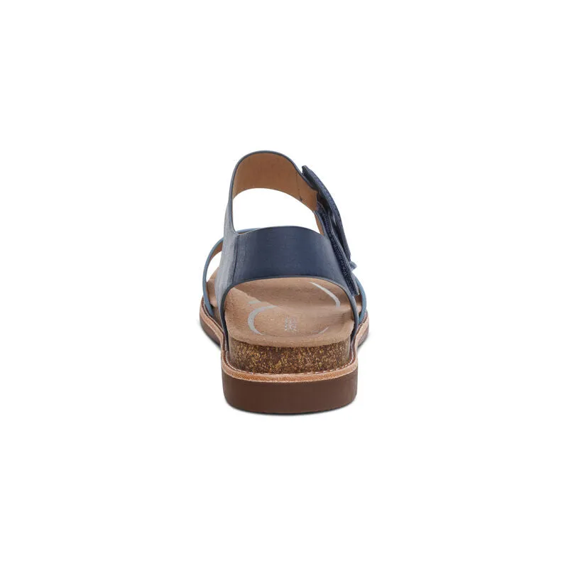 Claire Quarter Strap Sandal - Navy