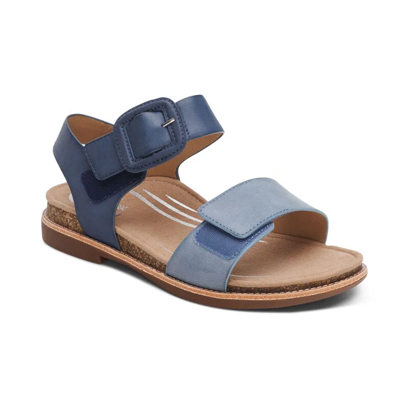 Claire Quarter Strap Sandal - Navy