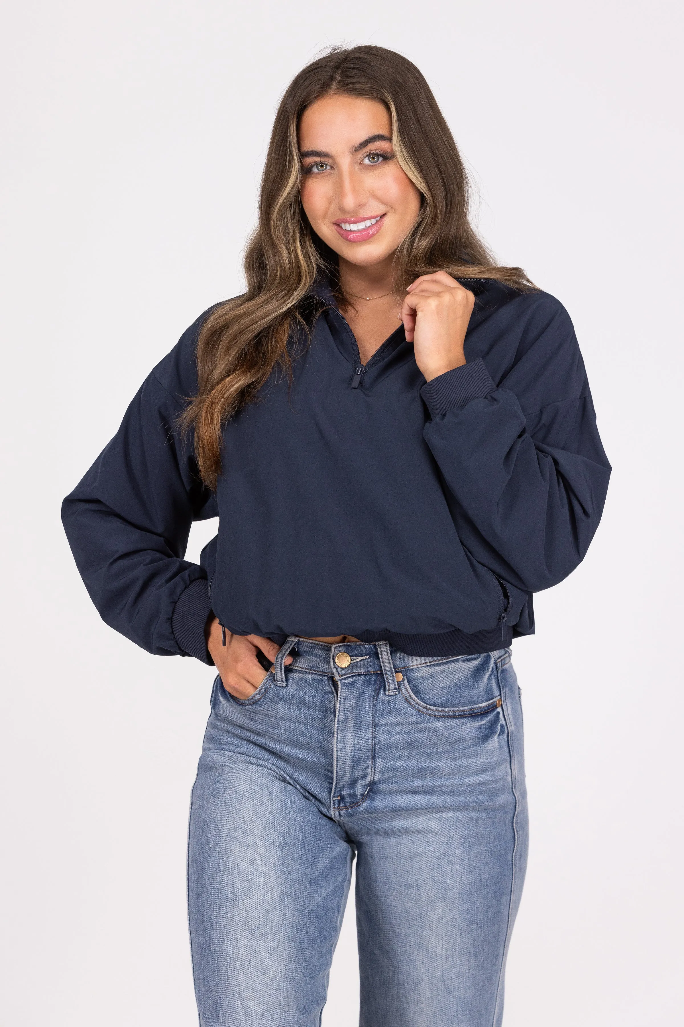 Come And Get Me Mock Neck Pullover Jacket * Final Sale*