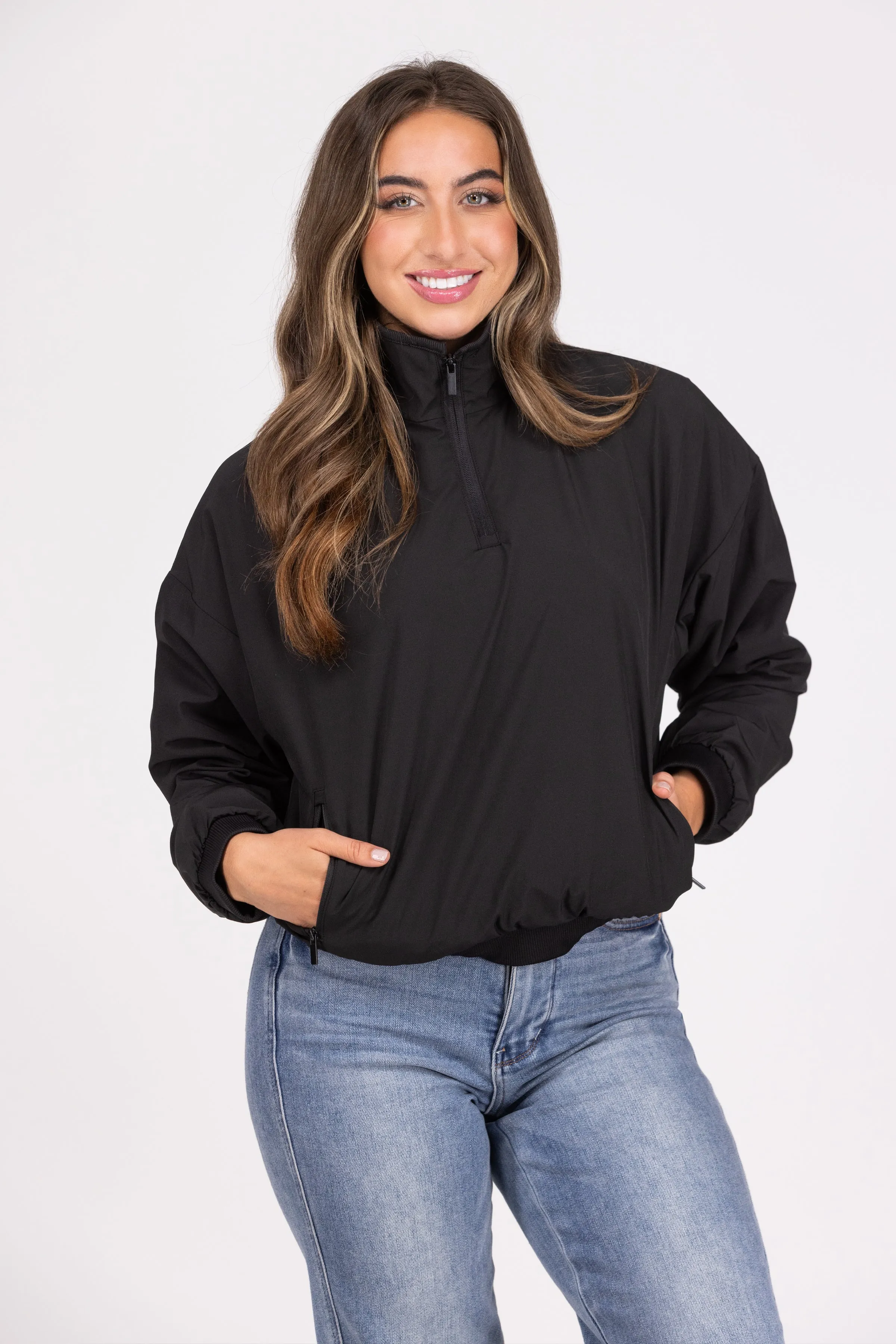 Come And Get Me Mock Neck Pullover Jacket * Final Sale*