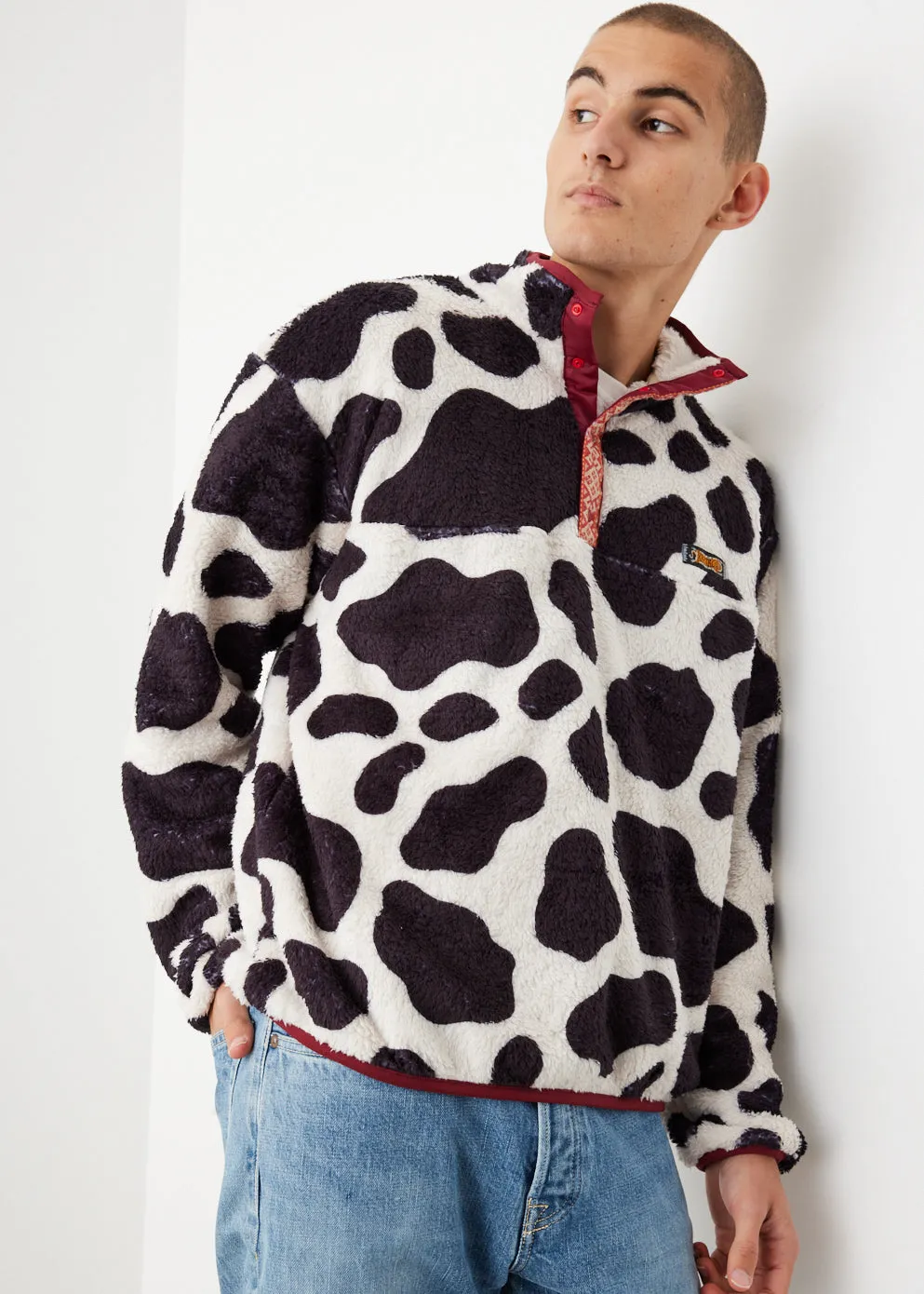 Cow Fleece Pullover