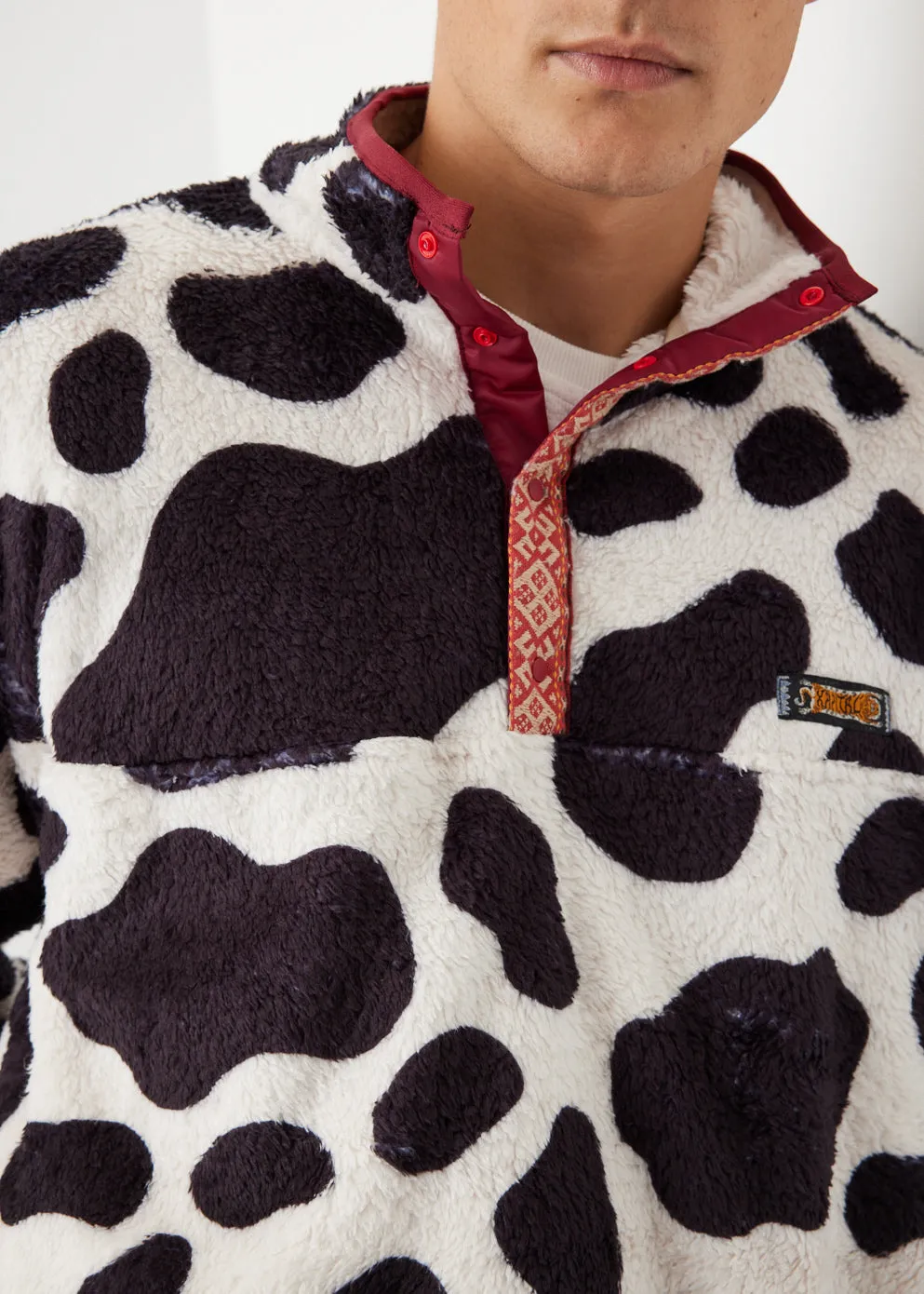 Cow Fleece Pullover