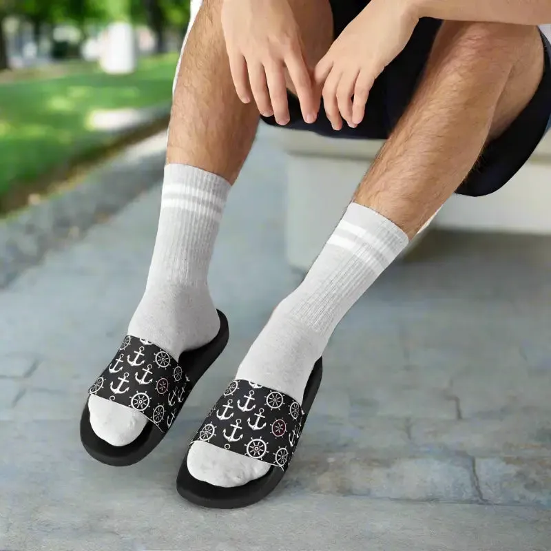 Dipaliz Mens Sandals Ergonomic Sole Edge to Edge Strap