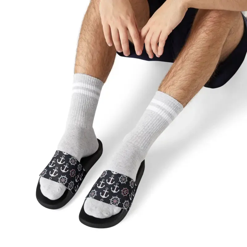 Dipaliz Mens Sandals Ergonomic Sole Edge to Edge Strap
