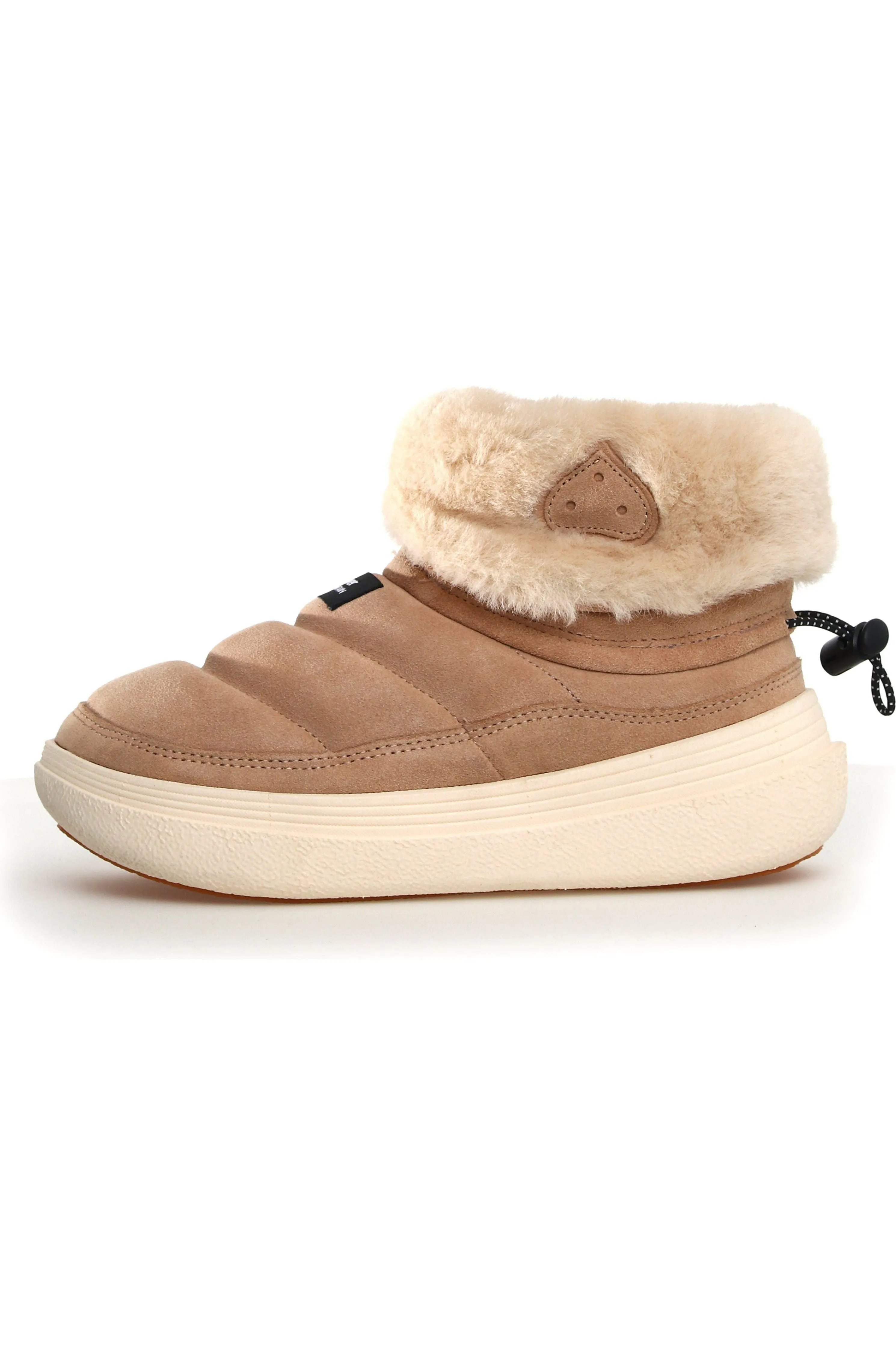 Fami Suede/Shearling Mid Boot - Light Brown