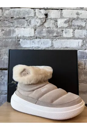 Fami Suede/Shearling Mid Boot - Light Brown