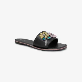 Fancy Crystal Floral Chappal