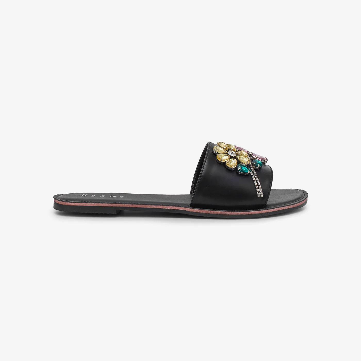 Fancy Crystal Floral Chappal