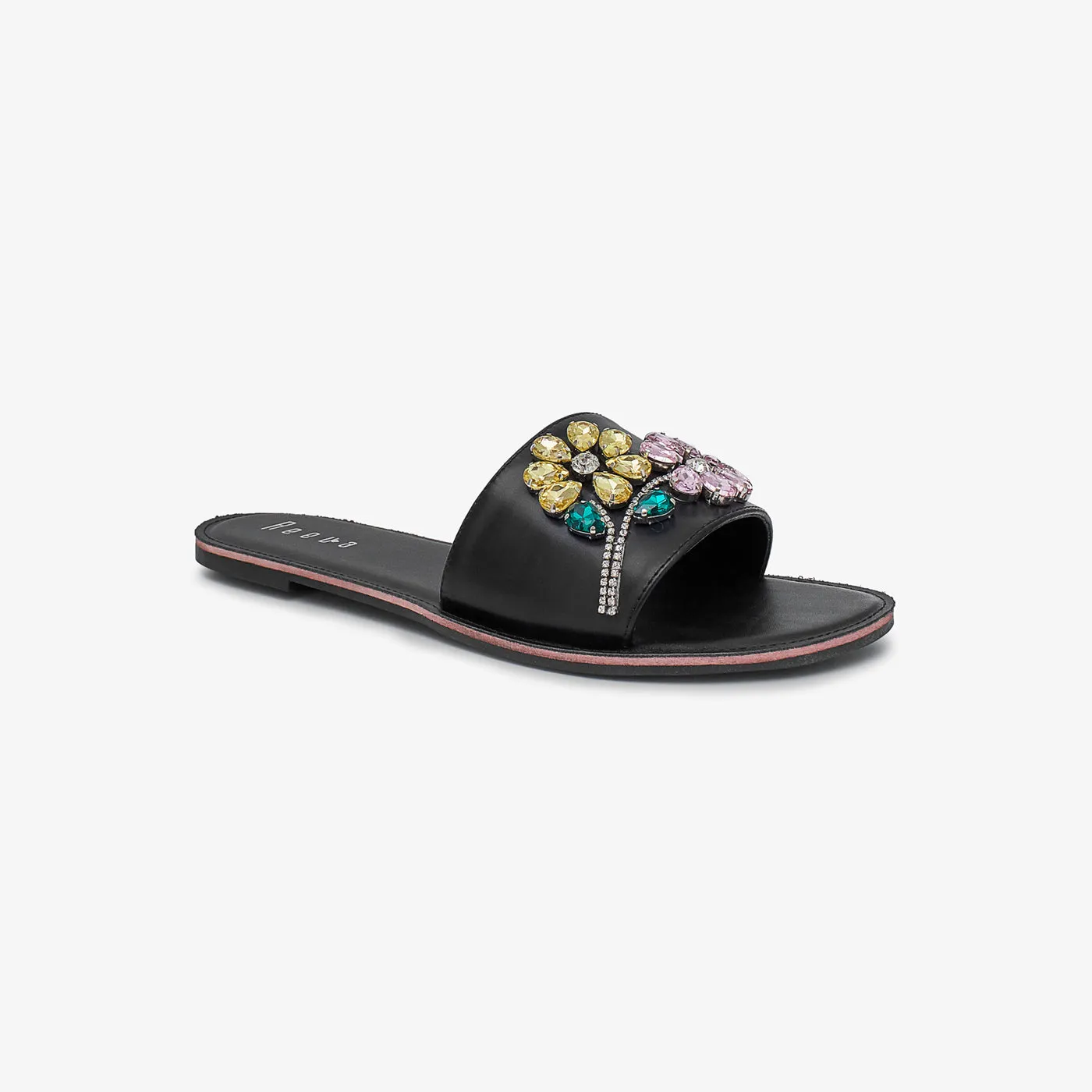 Fancy Crystal Floral Chappal