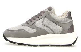 *FINAL SALE*Flowee Fur - Cream/Grey Nubuck Felt