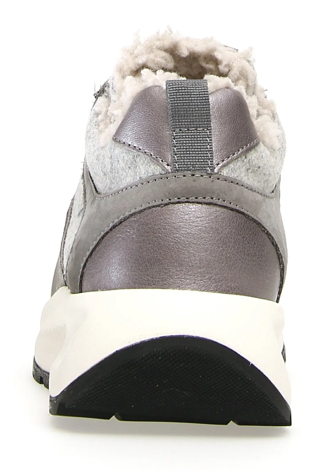 *FINAL SALE*Flowee Fur - Cream/Grey Nubuck Felt