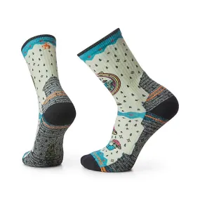 Hike Light Cushion Explore The Unknown Print Crew Socks
