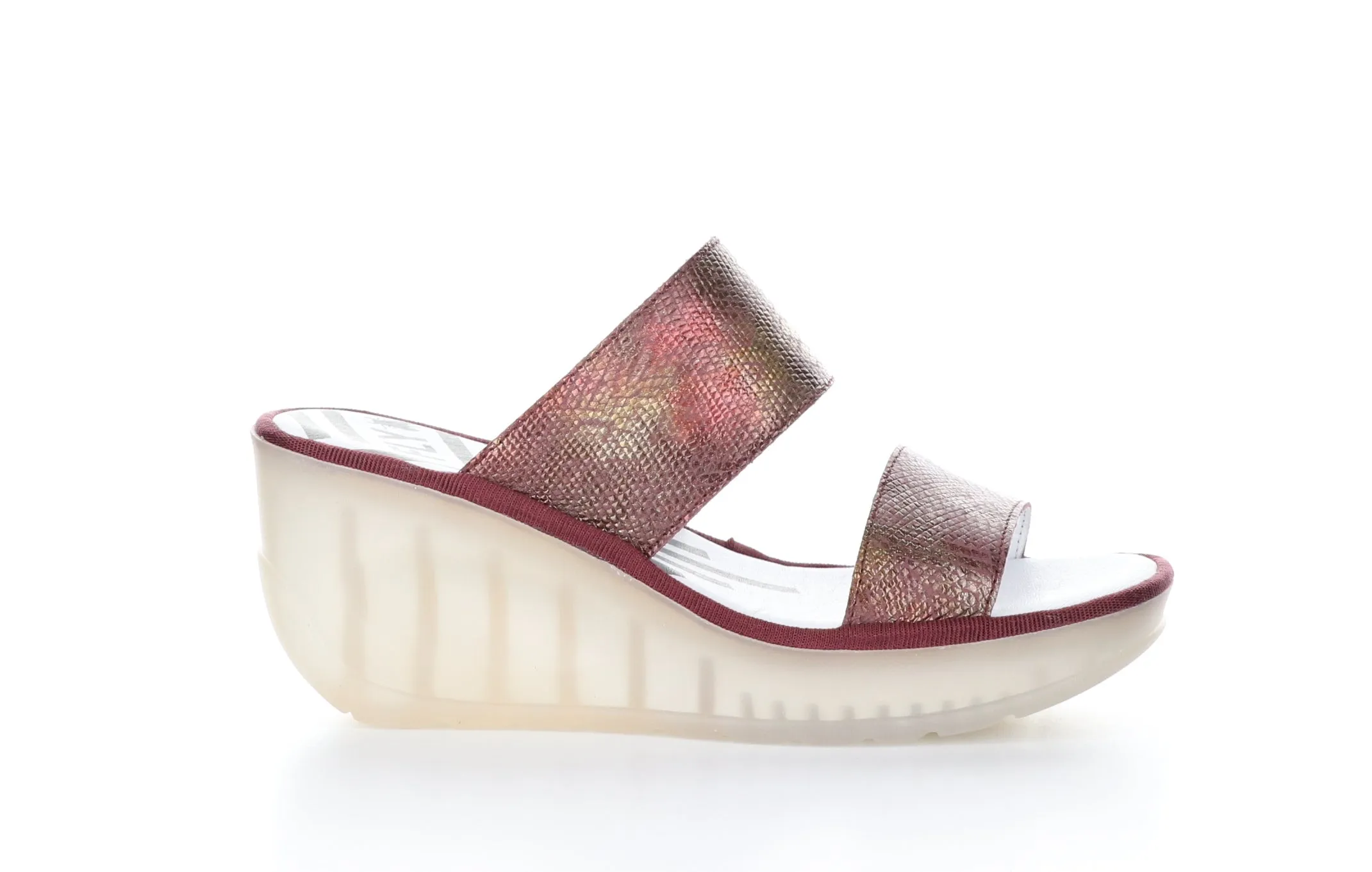 JESY302FLY Bordeaux Strappy Mules