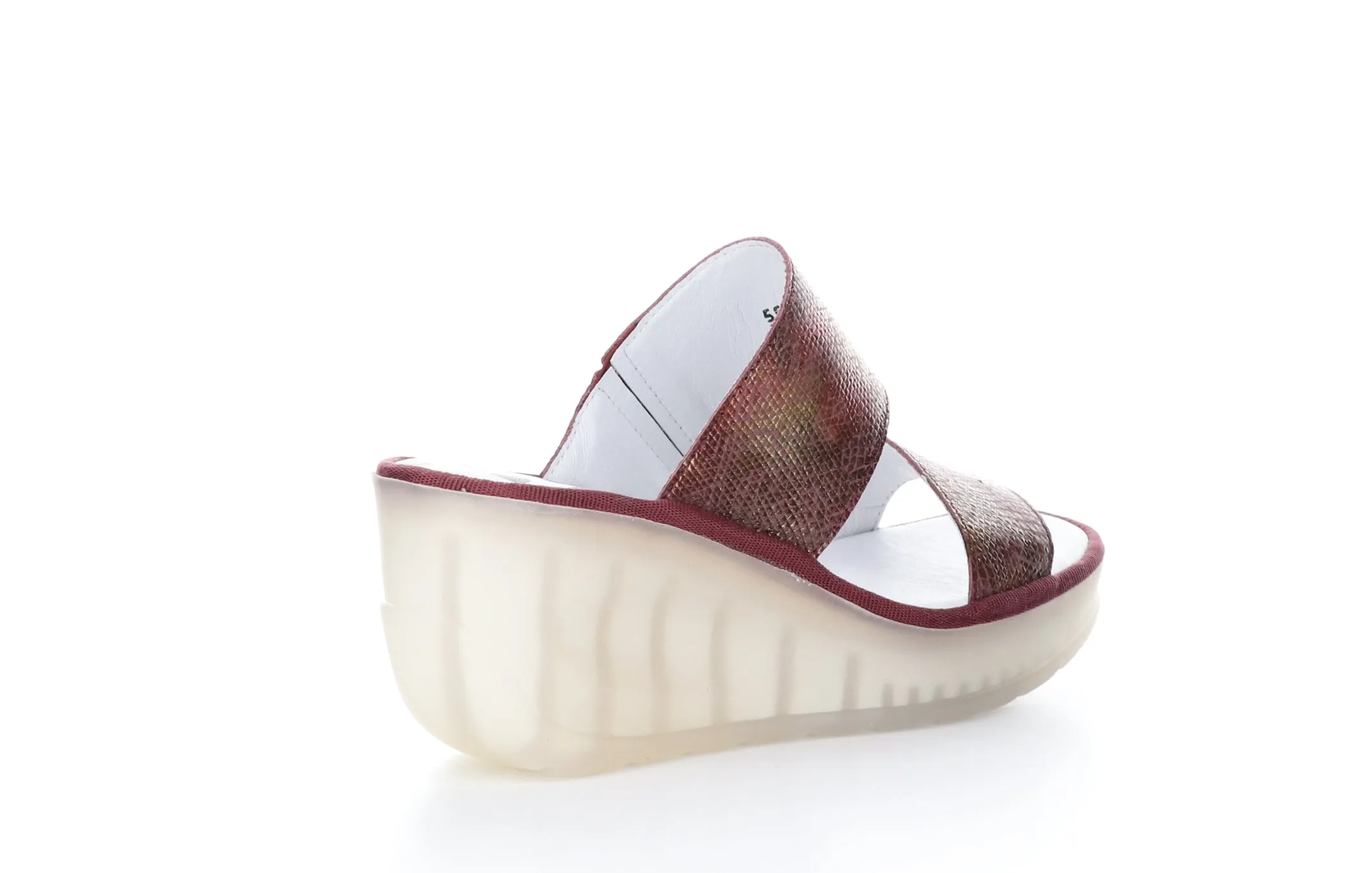 JESY302FLY Bordeaux Strappy Mules