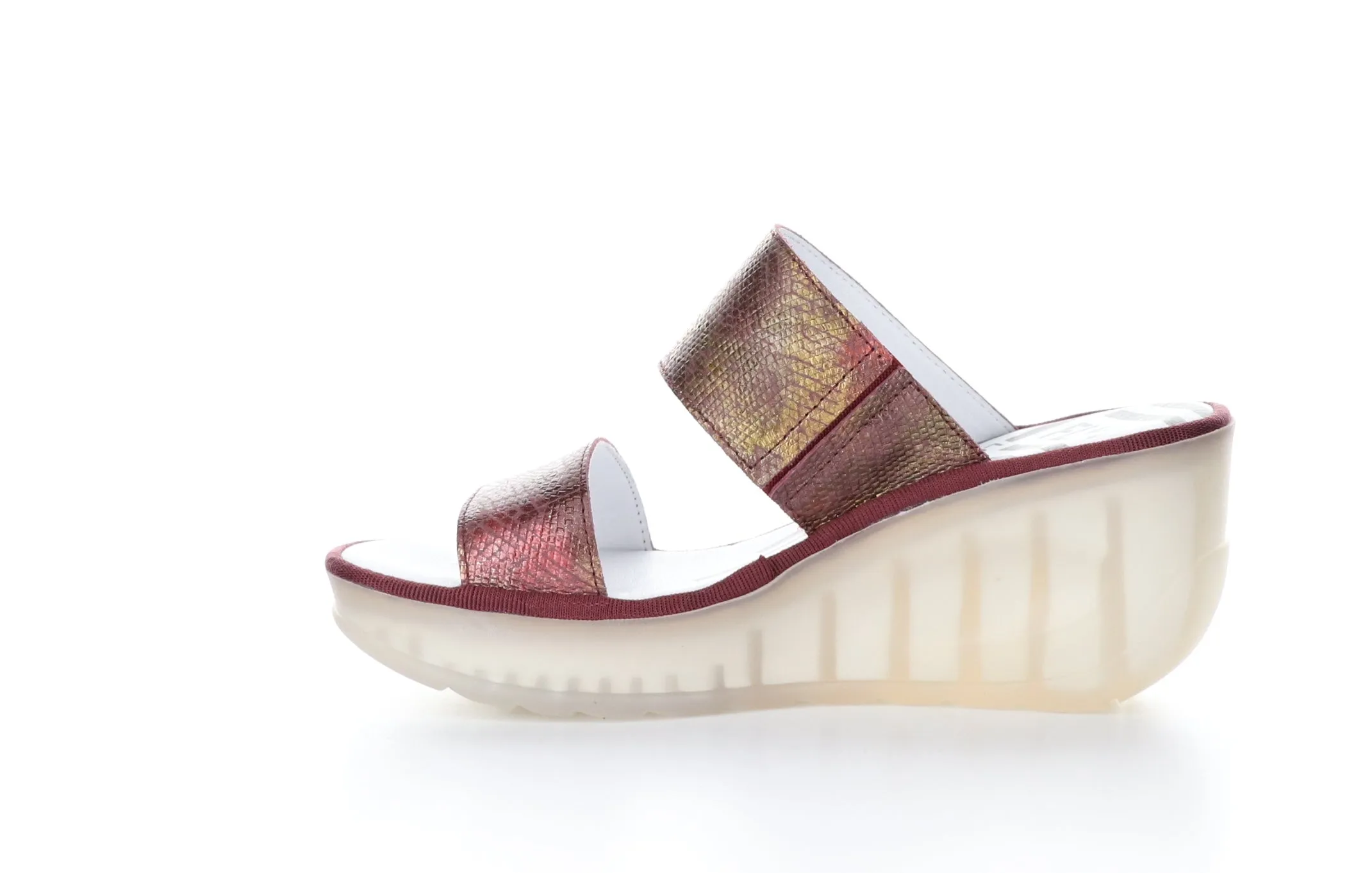 JESY302FLY Bordeaux Strappy Mules