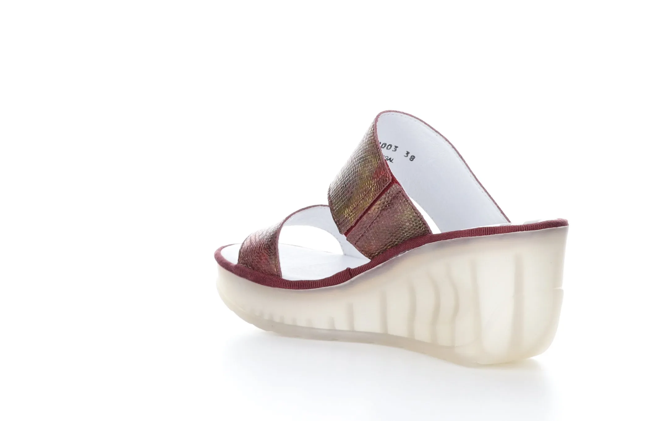 JESY302FLY Bordeaux Strappy Mules