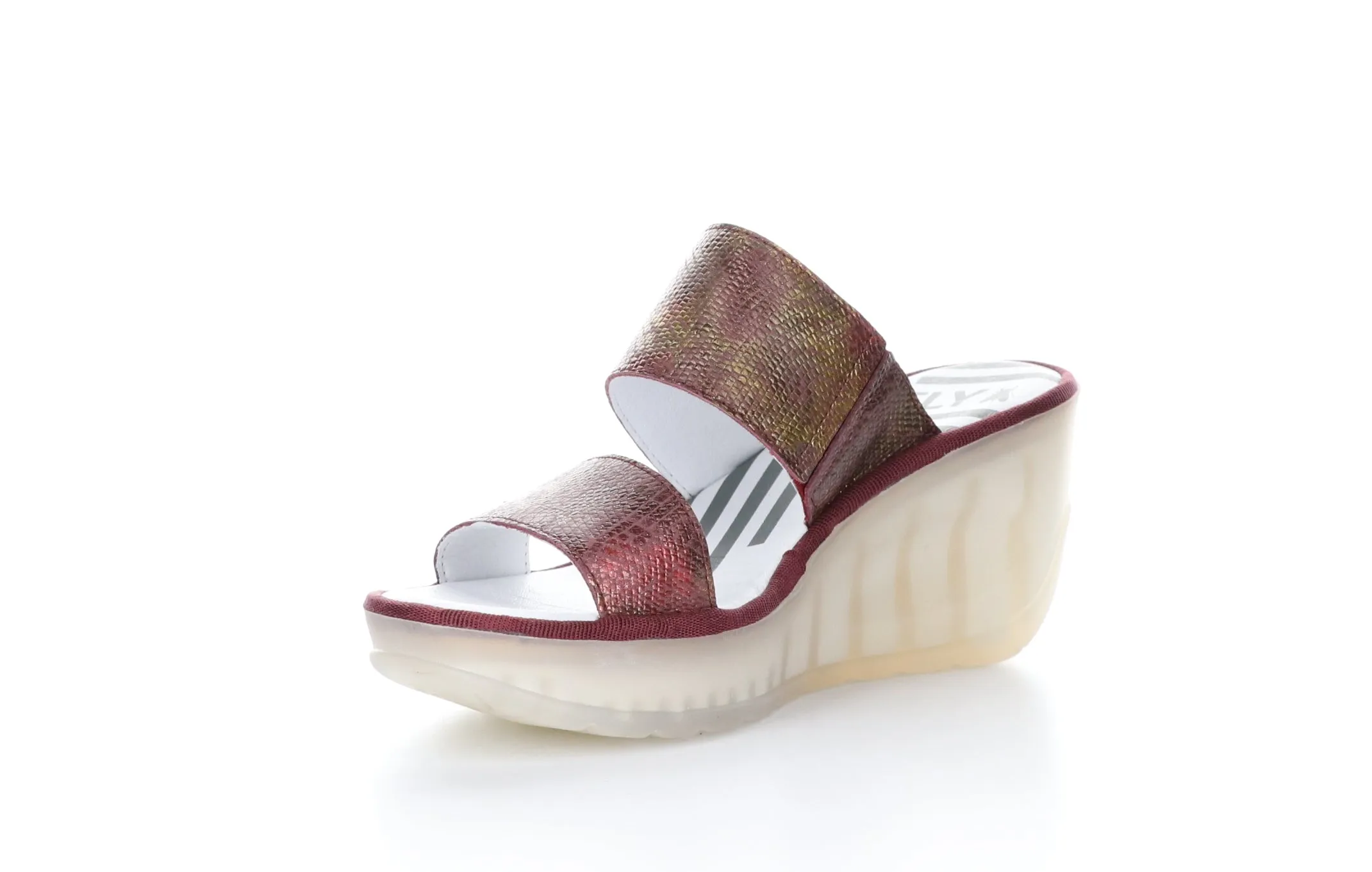 JESY302FLY Bordeaux Strappy Mules