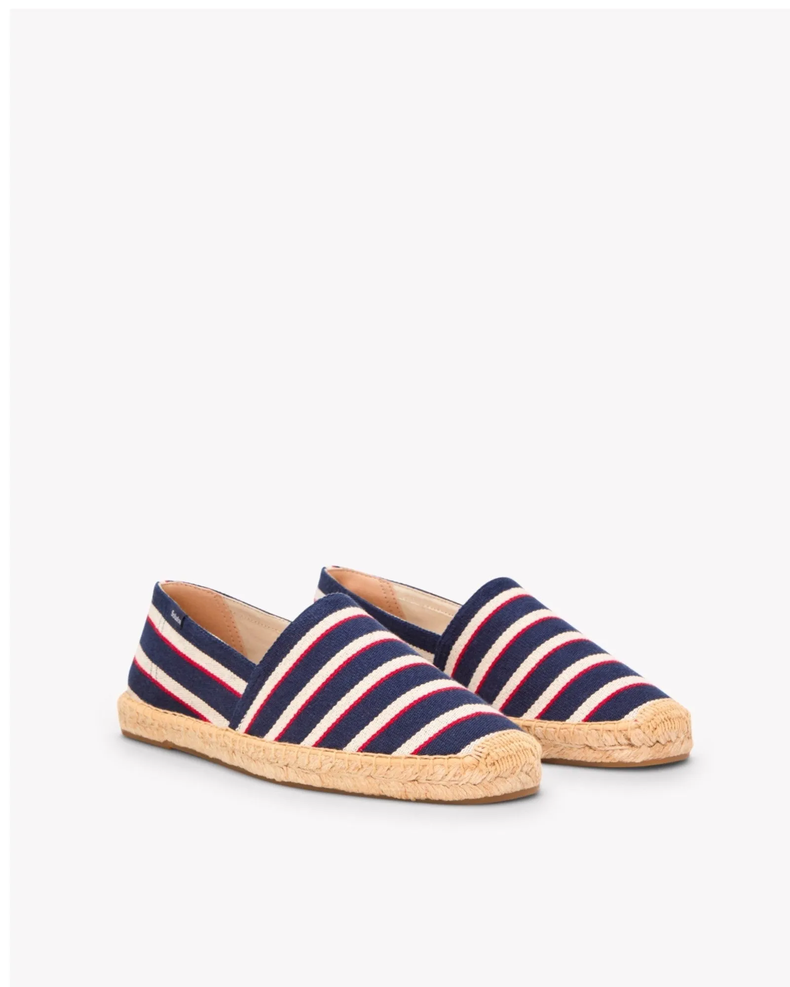 Mens_Espadrilles_The Original_Woven Stripes_Classic - Navy - Ivory - Red
