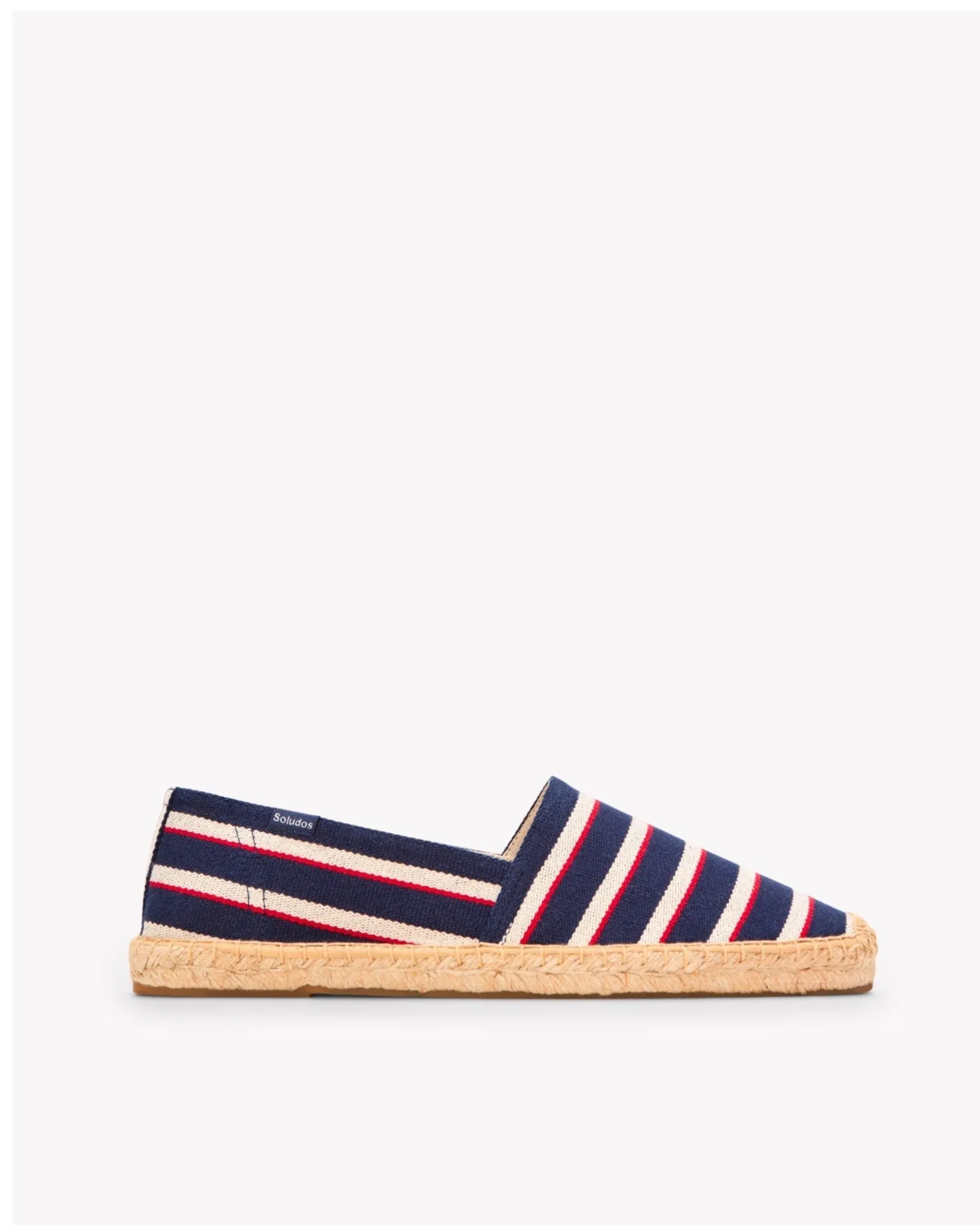 Mens_Espadrilles_The Original_Woven Stripes_Classic - Navy - Ivory - Red