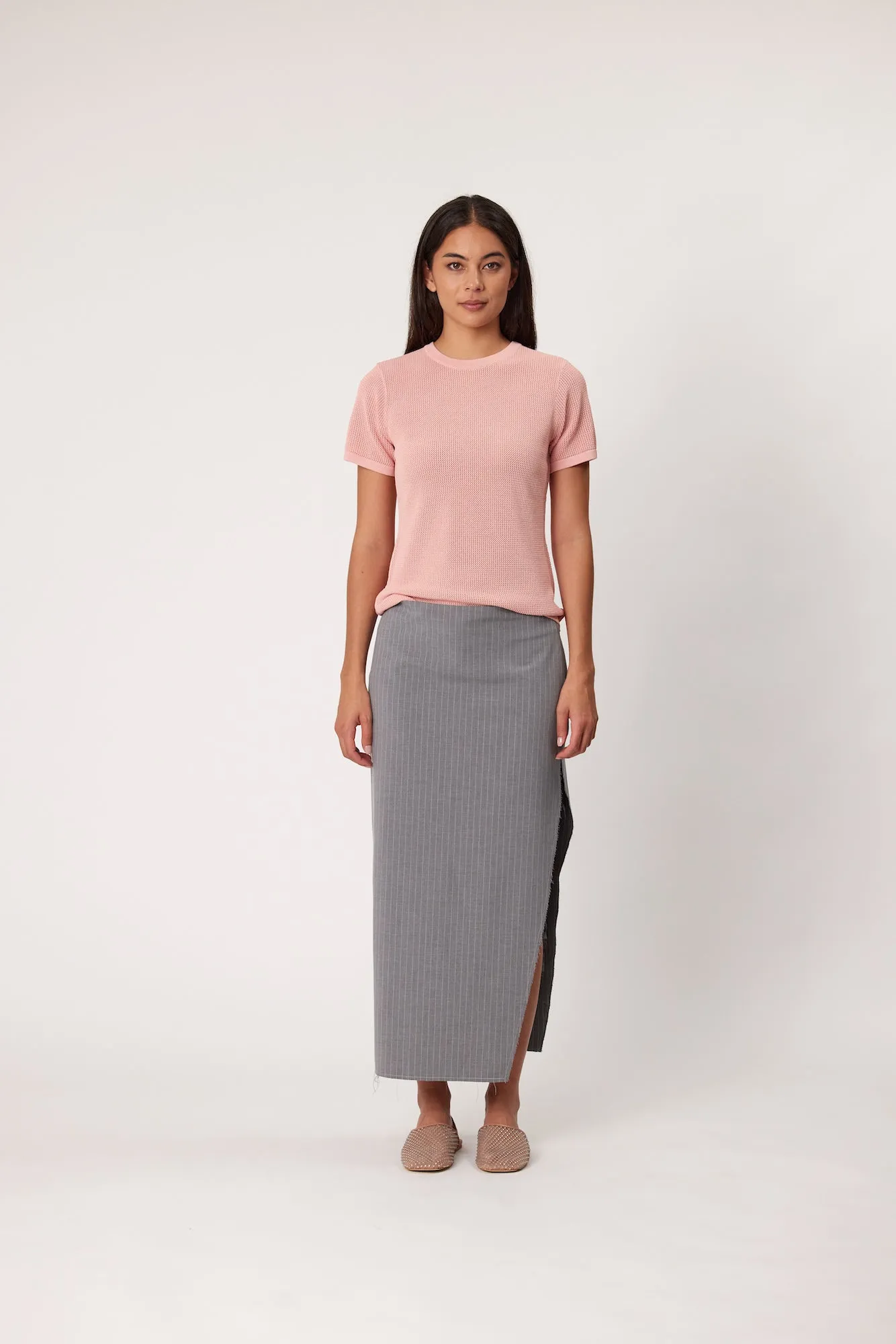 MIDTOWN SKIRT - SMOKE