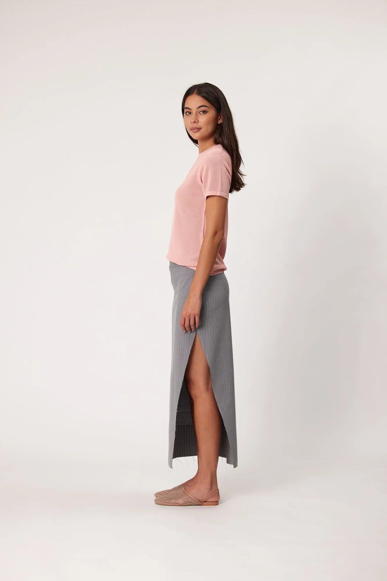 MIDTOWN SKIRT - SMOKE