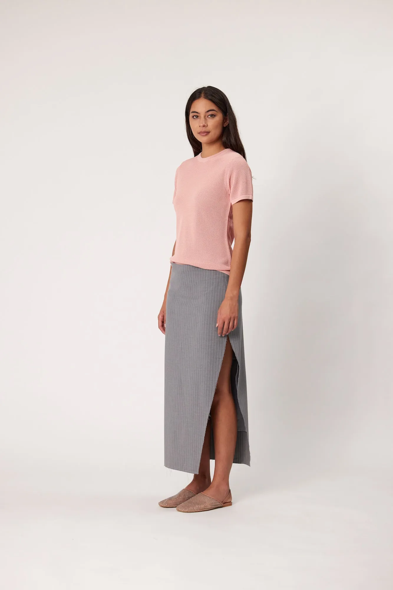 MIDTOWN SKIRT - SMOKE