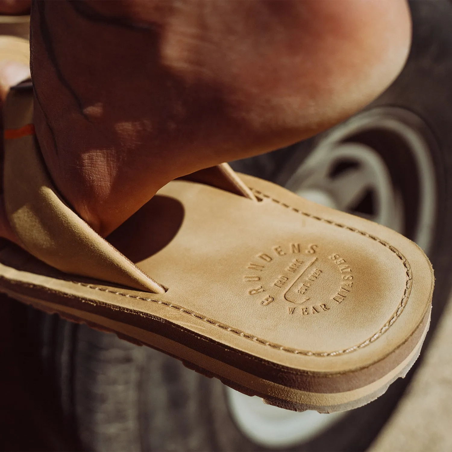 Mudflats Leather Sandal