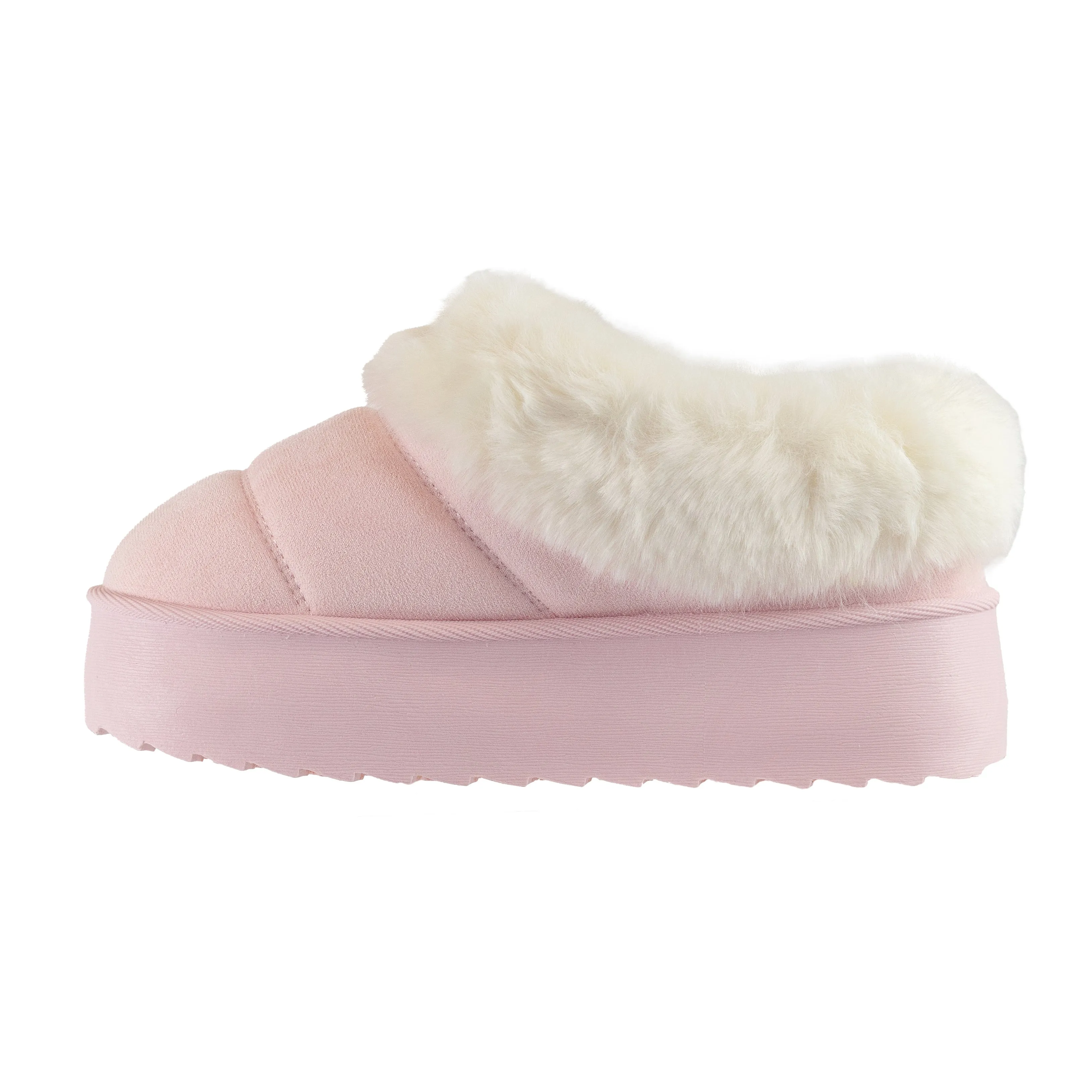 Nature - Faux Fur Platform Booties, Soft Interior Lining, Comfortable & Trendy for Casual Outings or Cozy Nights