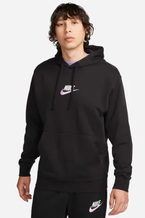 Nike Club Fleece  French Terry Pullover Hoodie Black