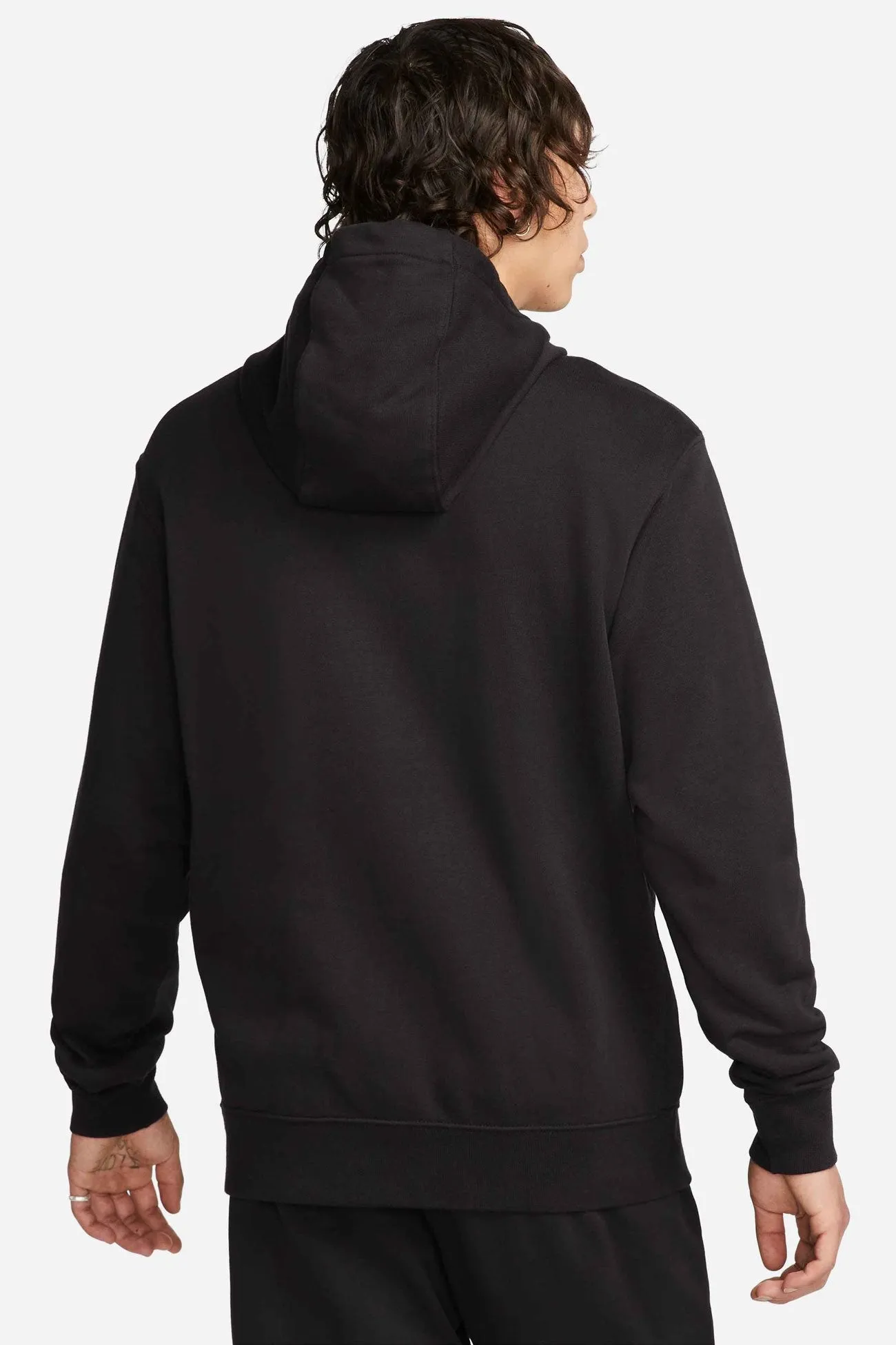 Nike Club Fleece  French Terry Pullover Hoodie Black