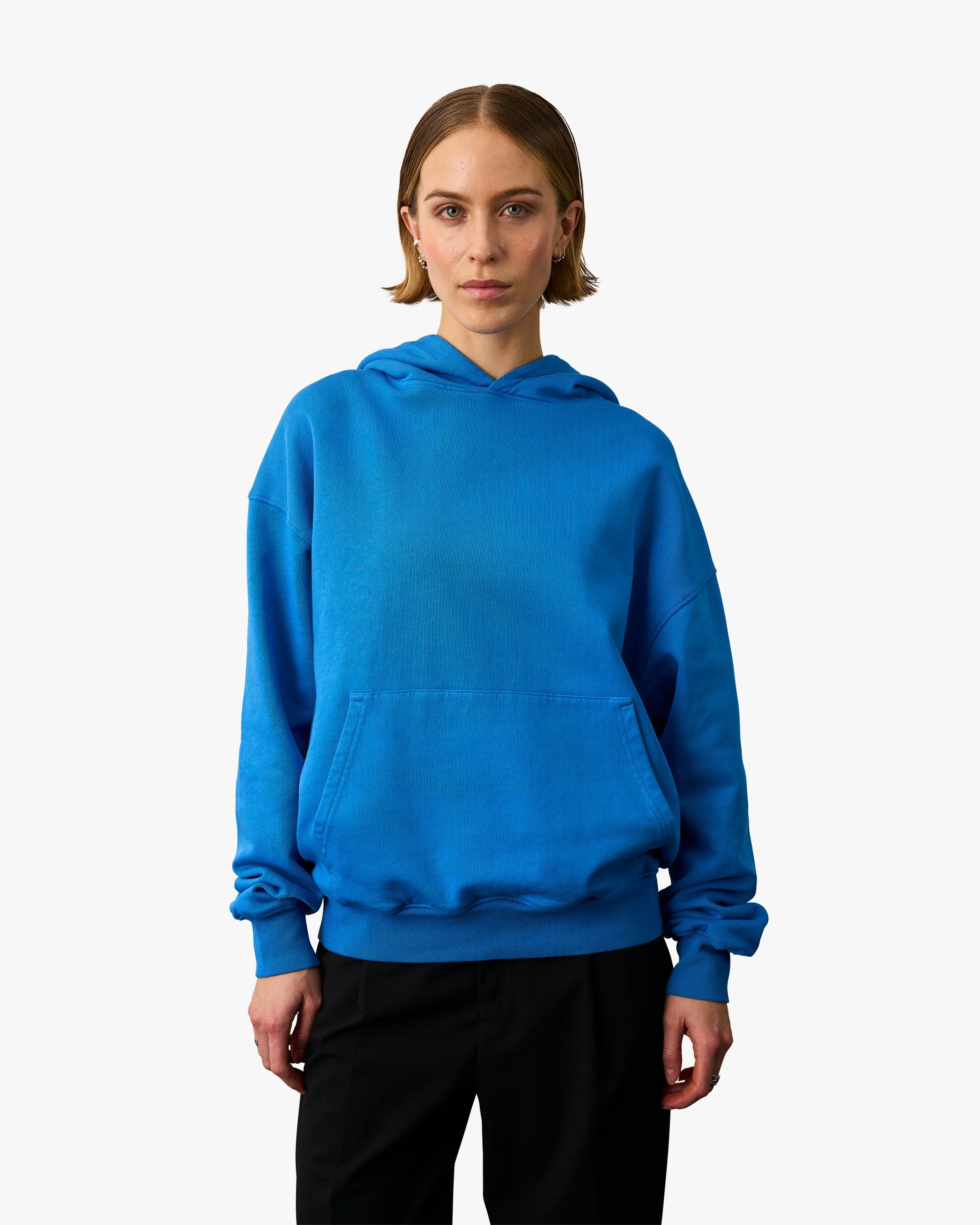 Organic Oversized Hood - Emerald Green
