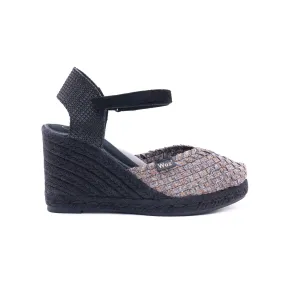 Pisa Silver & Nude Espadrilles