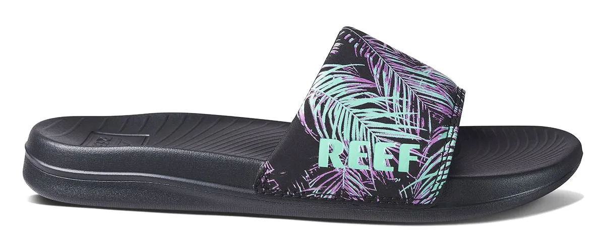 Reef Womens 'One Slide' Padded Strap Slider - Palmia