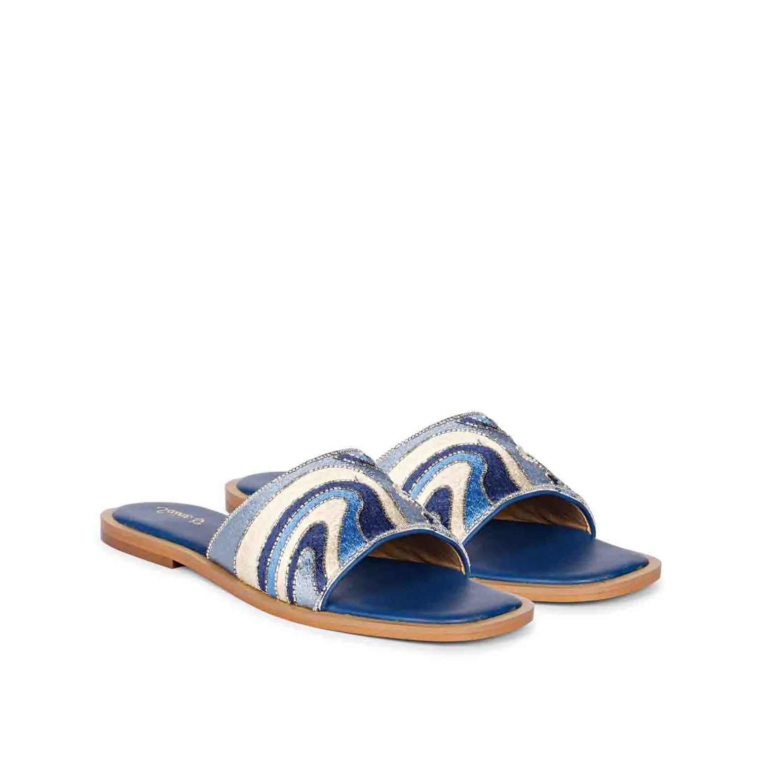 SAINT  GIORGIA  MULTI BLUE SLIP ON