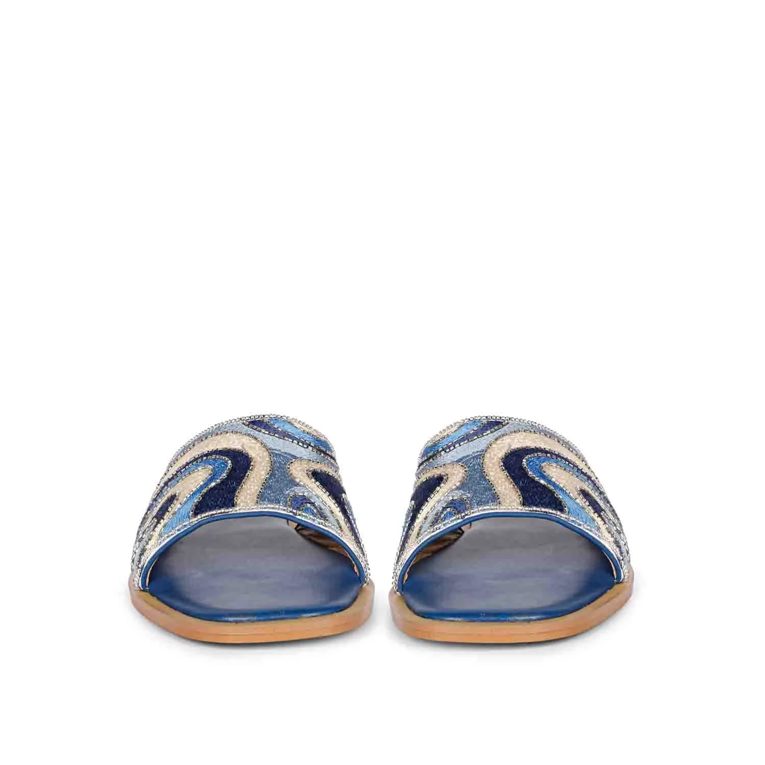 SAINT  GIORGIA  MULTI BLUE SLIP ON
