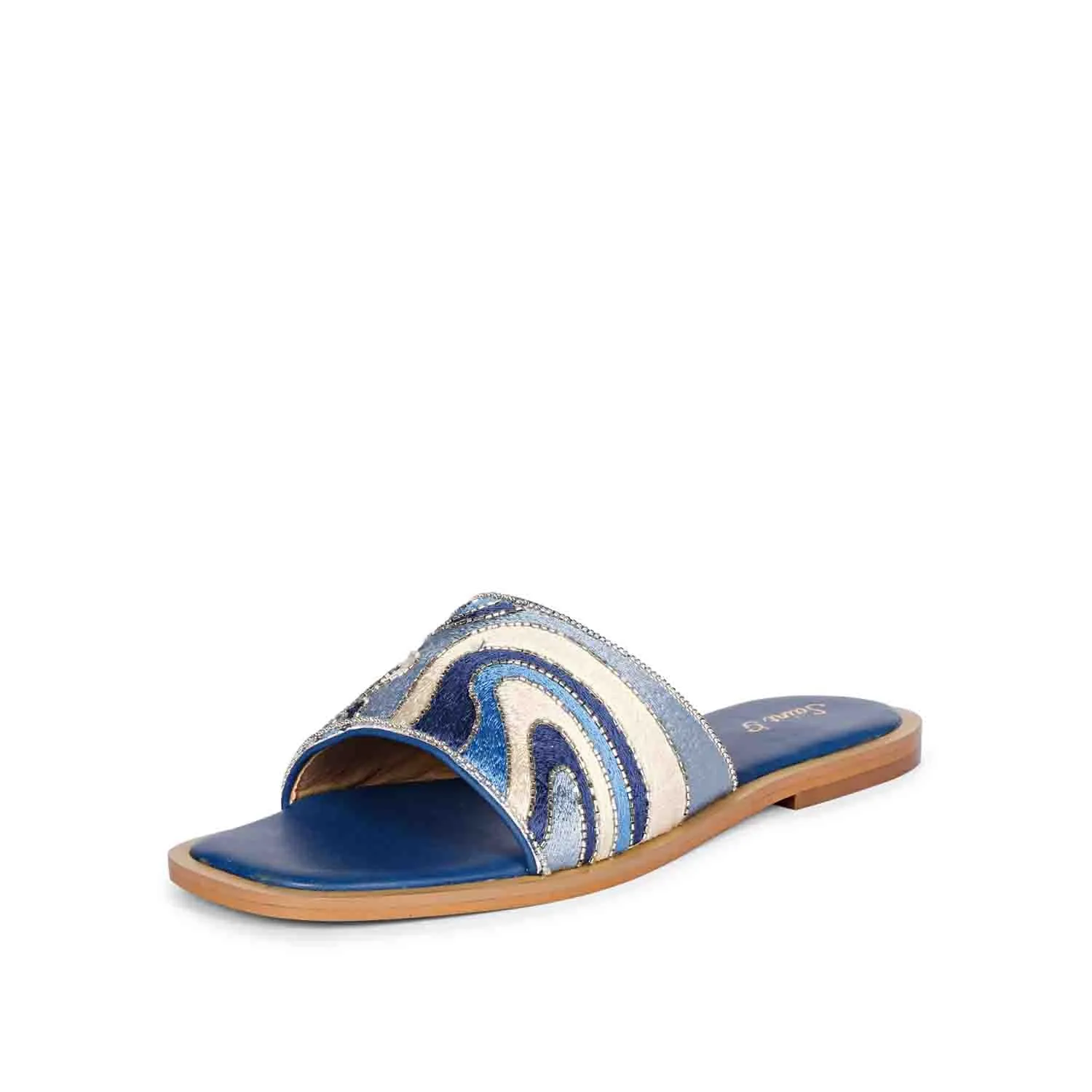 SAINT  GIORGIA  MULTI BLUE SLIP ON