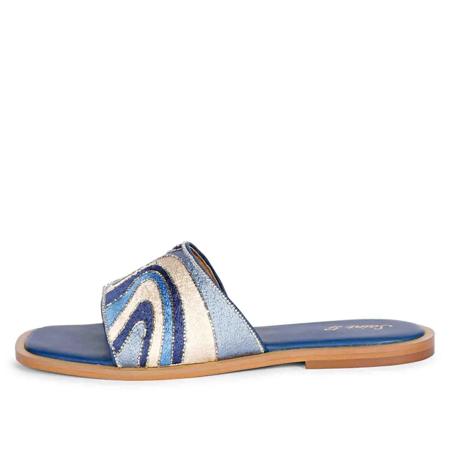 SAINT  GIORGIA  MULTI BLUE SLIP ON