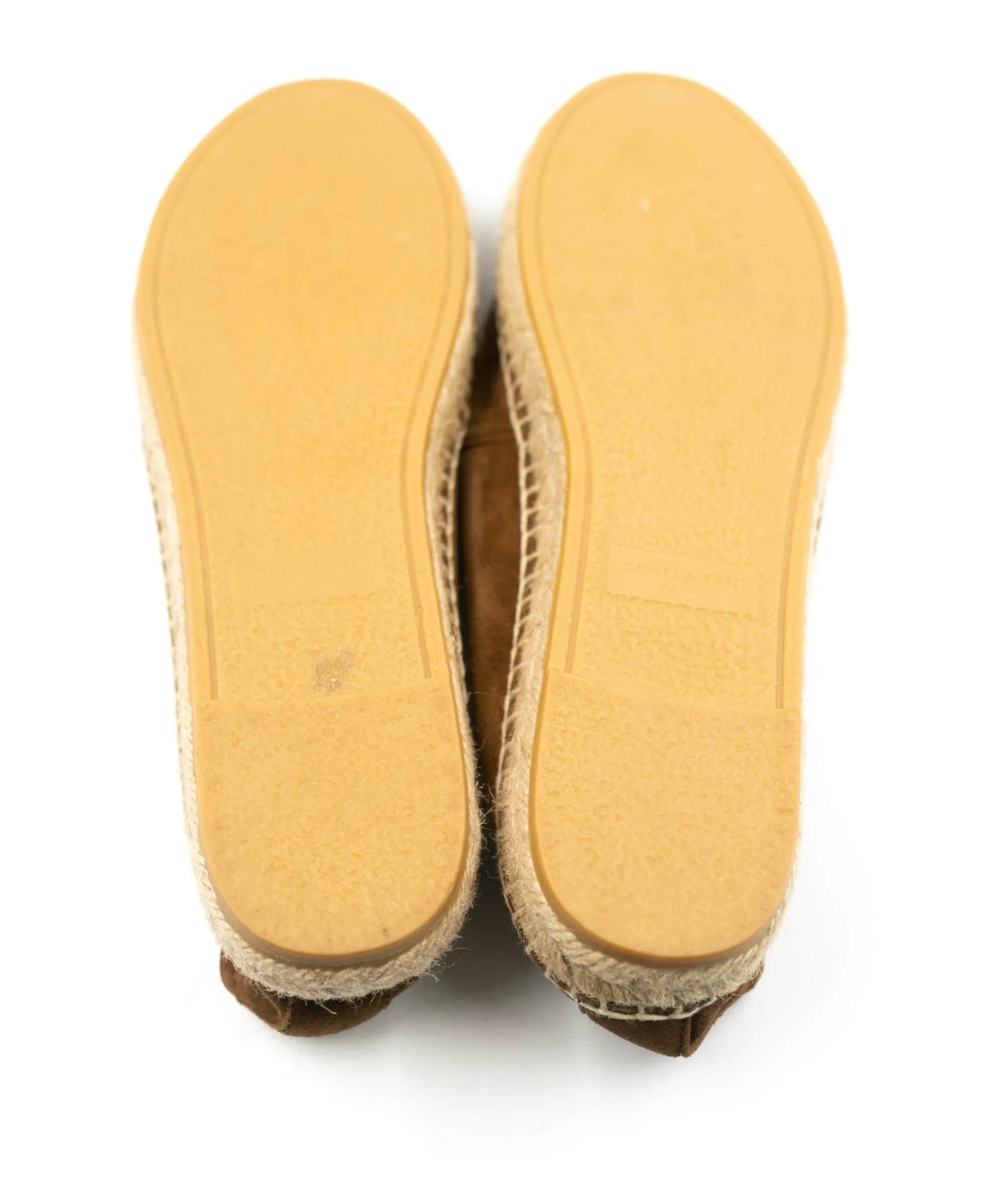 Saint Laurent Brown Suede Espadrilles size 37 - AWC1871