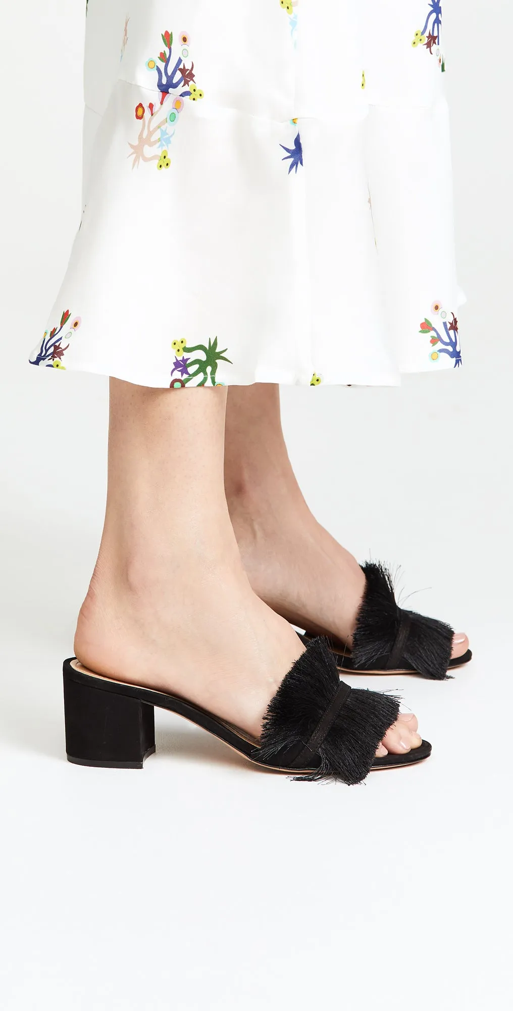 Schutz Adcelle Open Toe Heeled Slip On Mule Heel Open Toe Mule