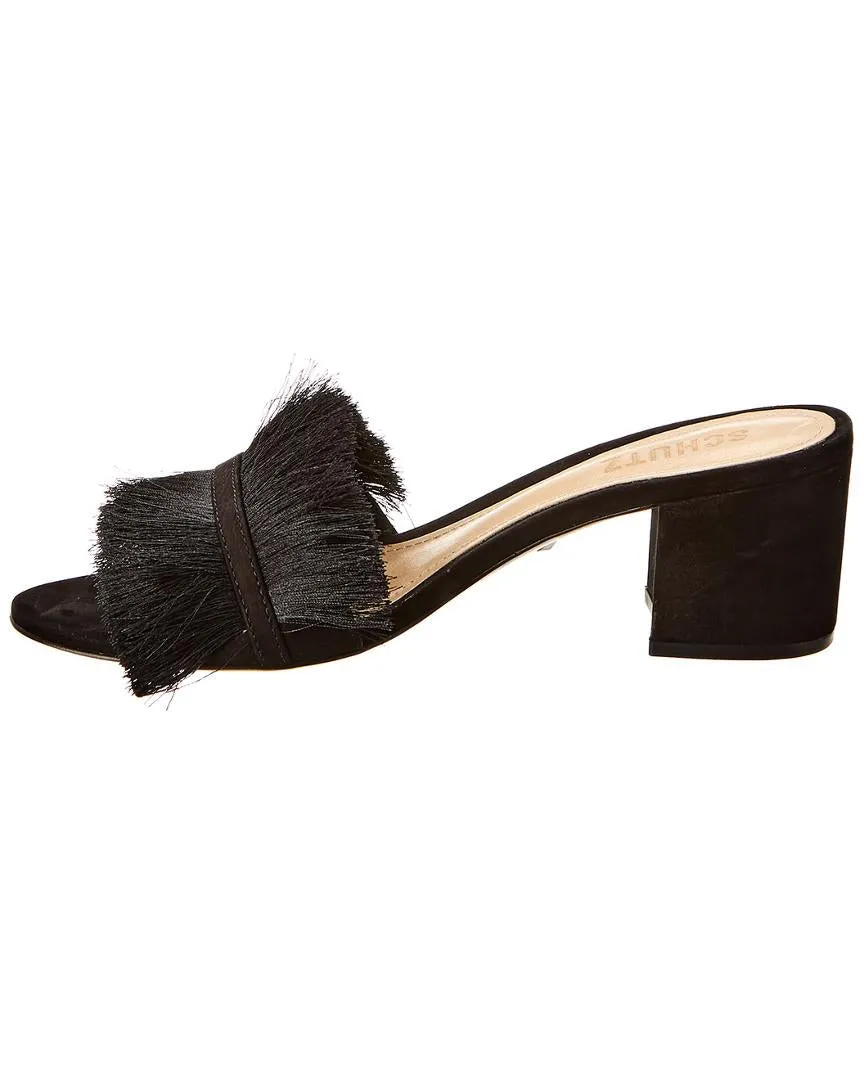 Schutz Adcelle Open Toe Heeled Slip On Mule Heel Open Toe Mule