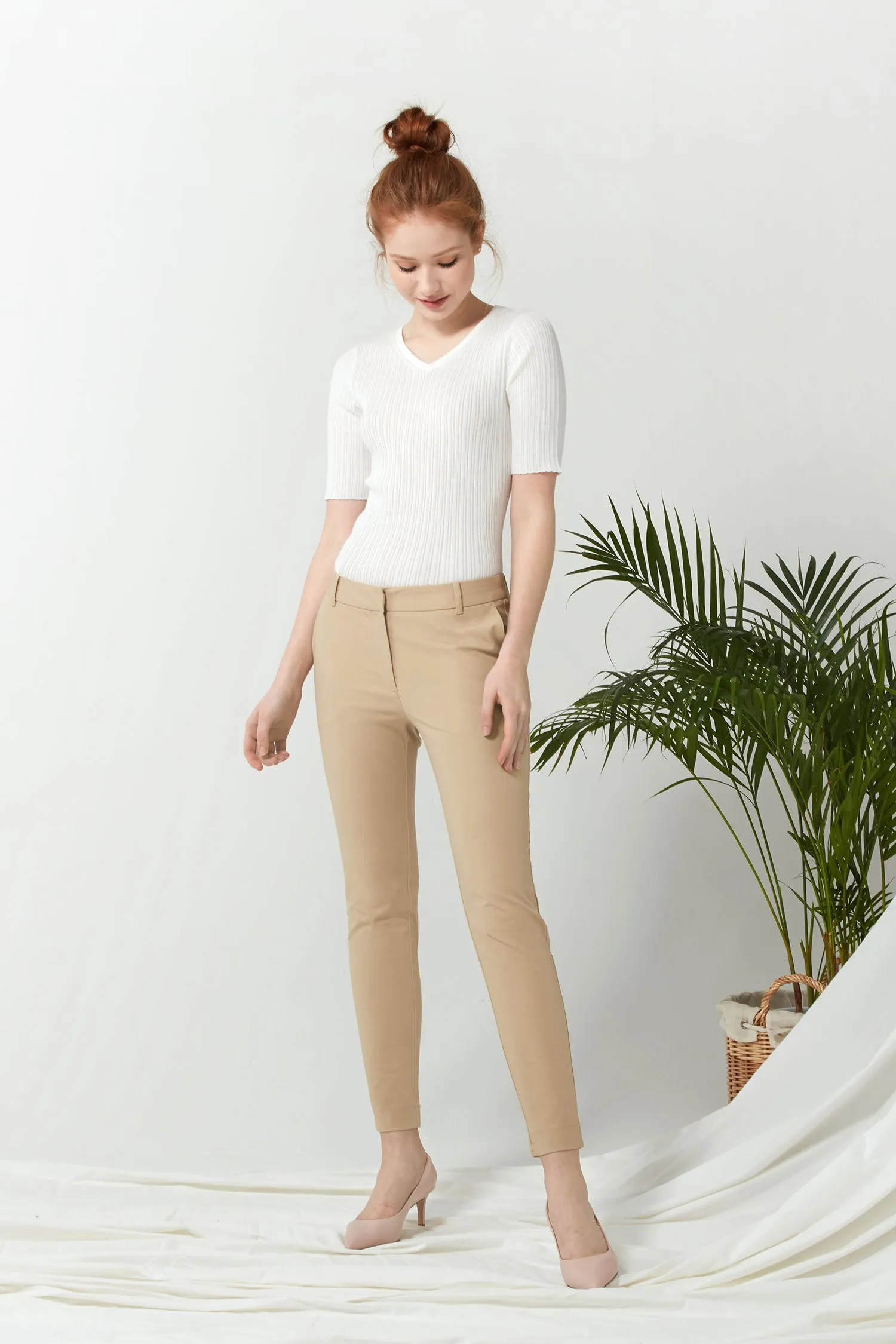 Seamed Pant - Camel