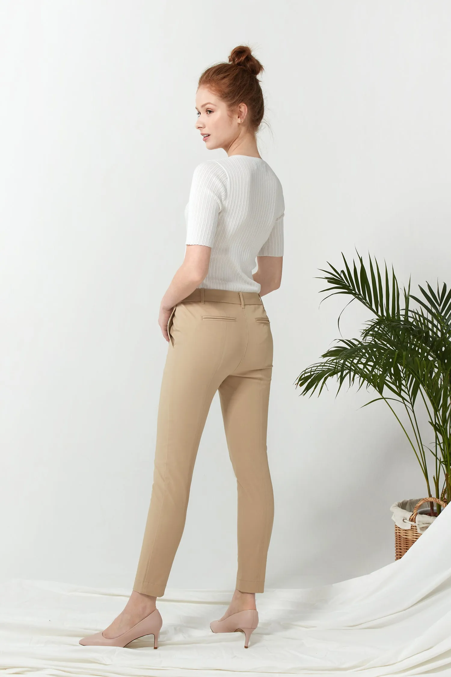 Seamed Pant - Camel