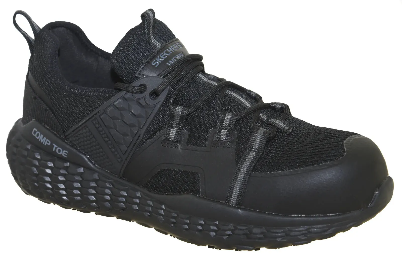 SKECHERS Men's Monster SR Bulcks Composite Toe Work Shoes