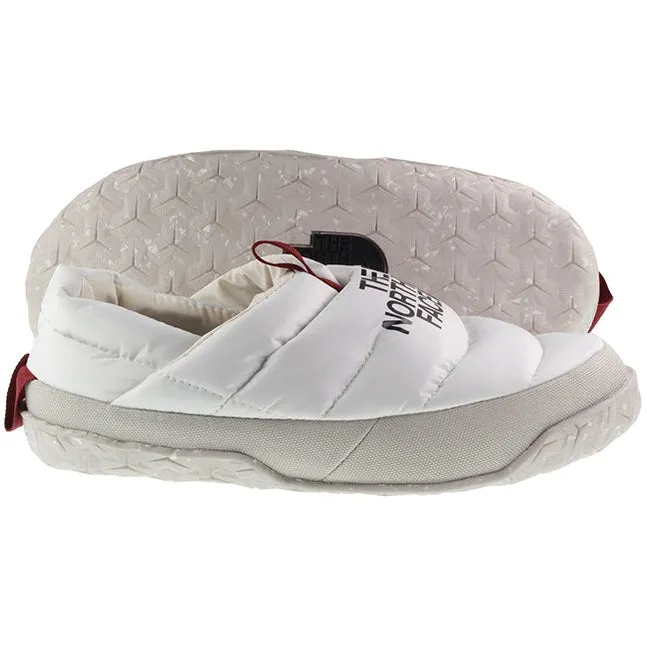 The North Face Mens Nuptse Winter Mules Gardenia White Black