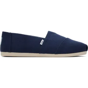 TOMS Alpargata Navy 100% Cotton Male Slip On Mens Shoes
