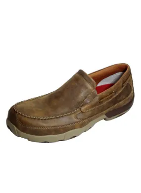 Twisted X Men's Composite Toe Slip On Driving Moccasin - Bomber MDMSC03